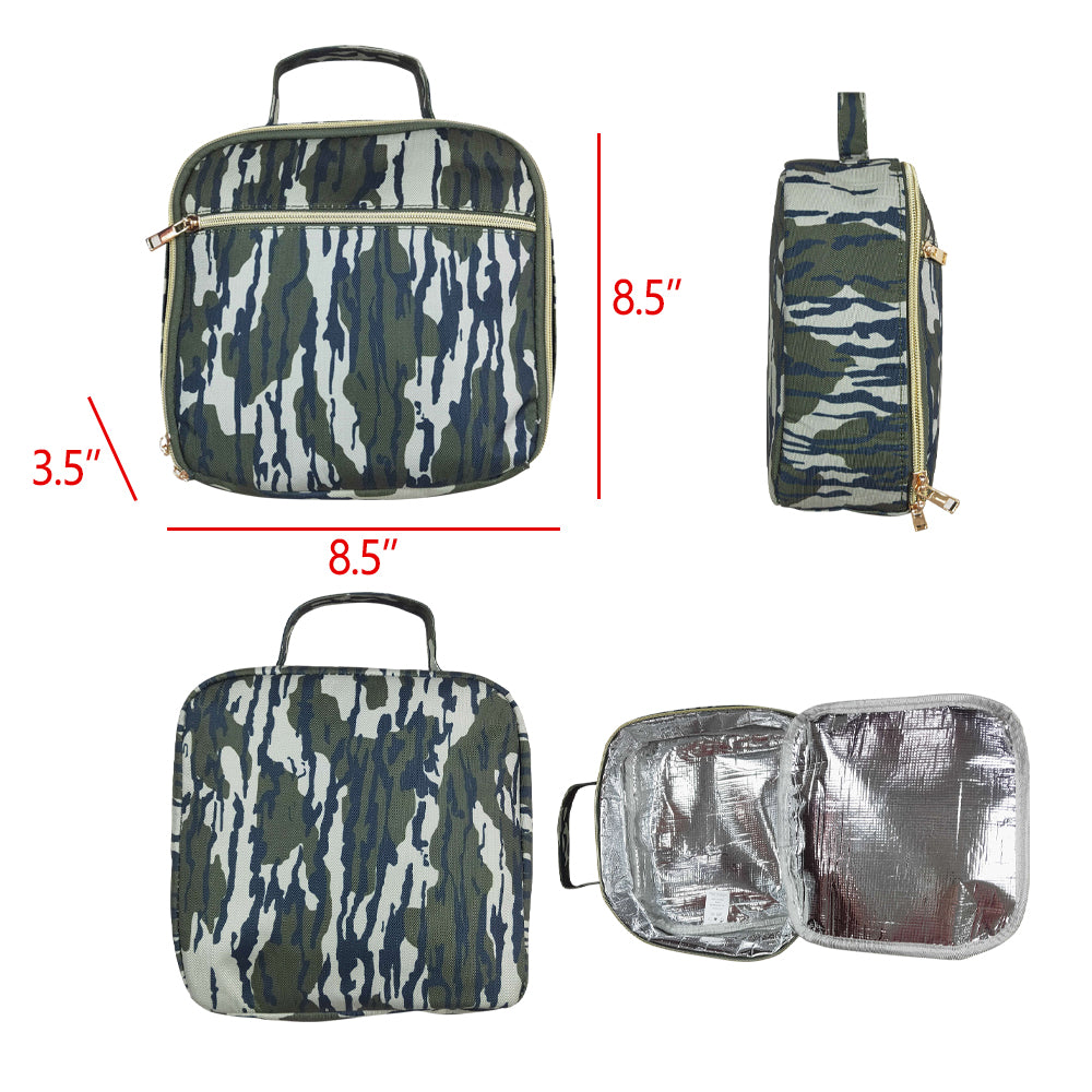 BA0228 sibling western Lunch bag camo bag 202407 RTS  3.5*8.5*8.5Inches