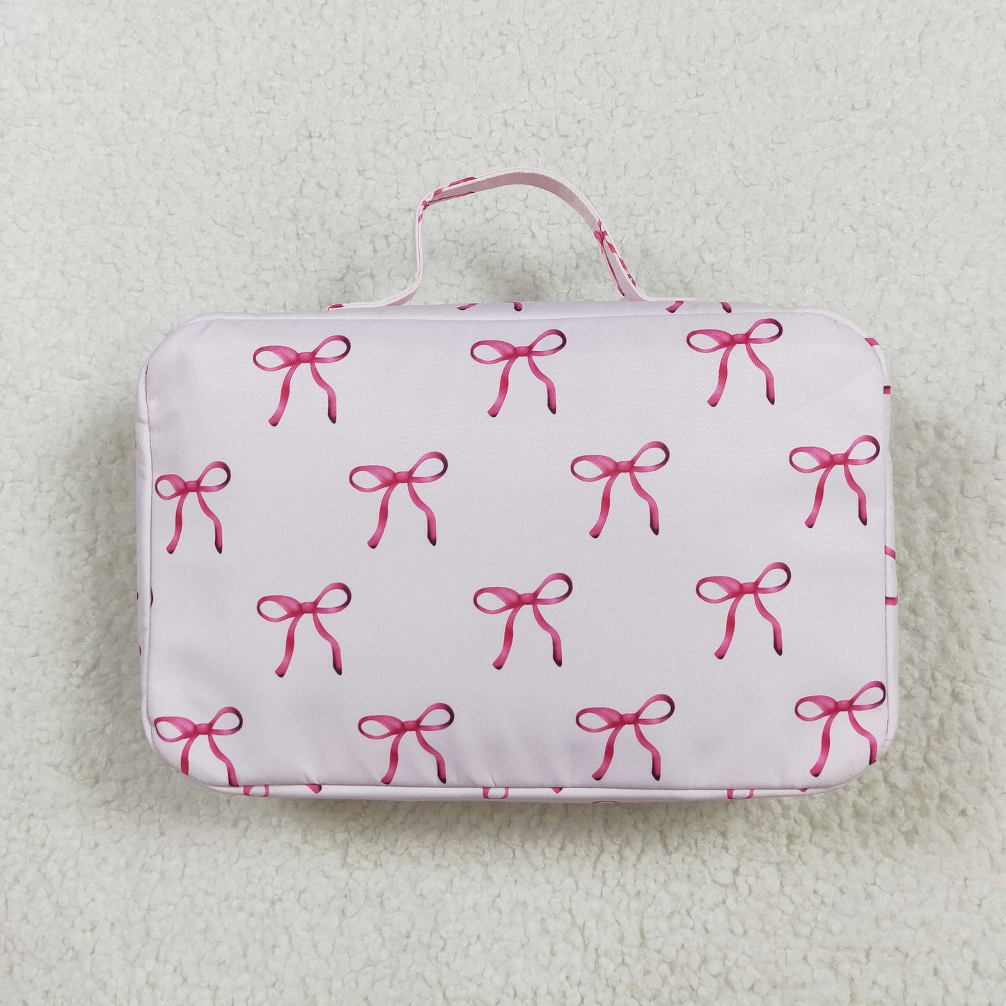 BA0234 sibling western Lunch box bow ruffle pink bag 202407 RTS 13.38*3.94*3.54*9.45Inches