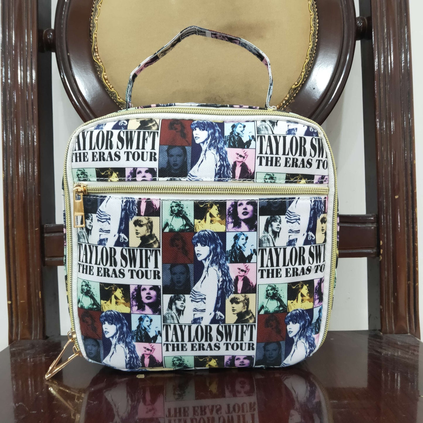 BA0237 sibling western Lunch box bow TS taylor swift ruffle pink bag 3.5*8.5*8.5 Inches RTS