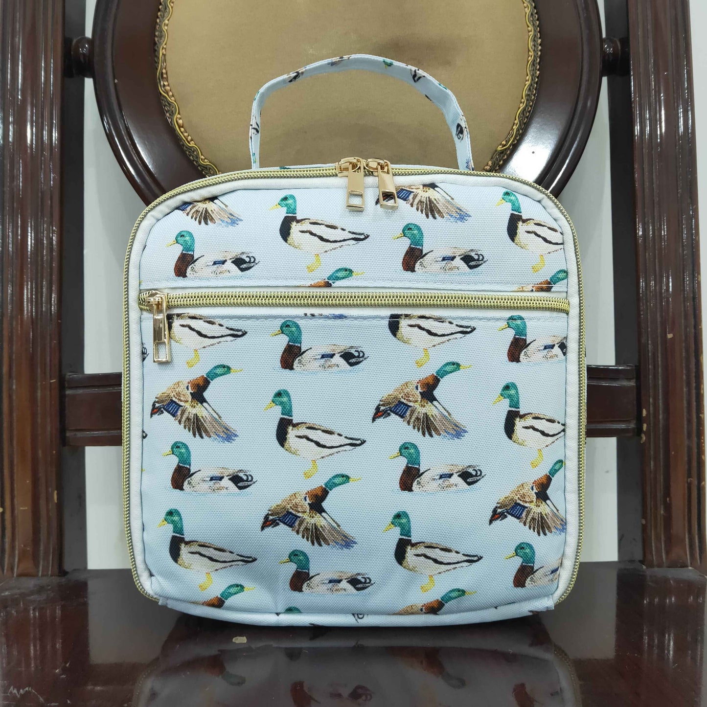 BA0276 duck sibling western Lunch bag camo bag 2025017 RTS  3.5*8.5*8.5Inches