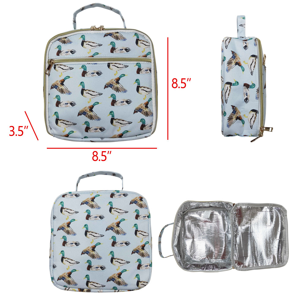 BA0276 duck sibling western Lunch bag camo bag 2025017 RTS  3.5*8.5*8.5Inches