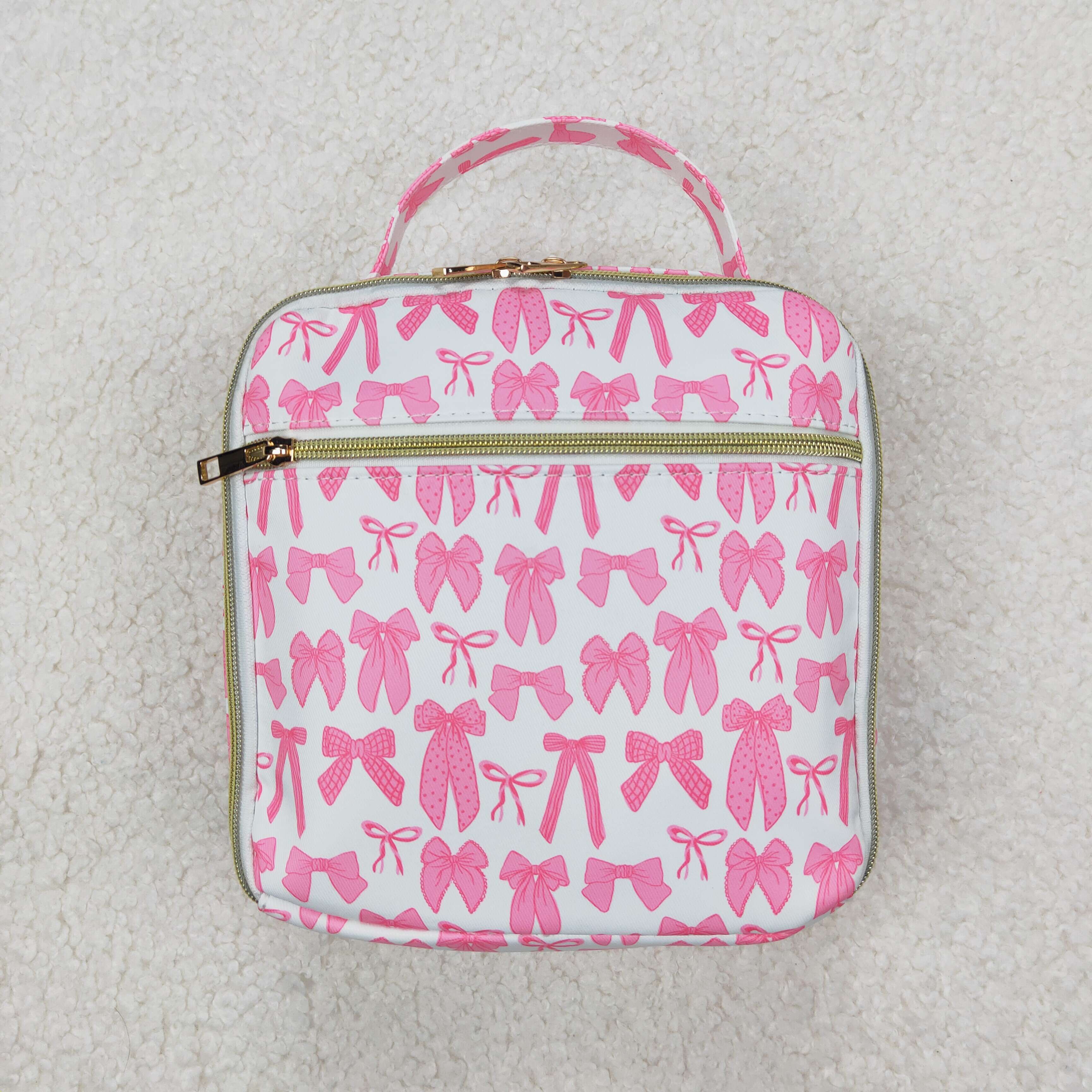 Selection Box Rts BA0284 sibling western RTS pink bow meal box Lunch box bag 3.5*8.5*8.5 ...
