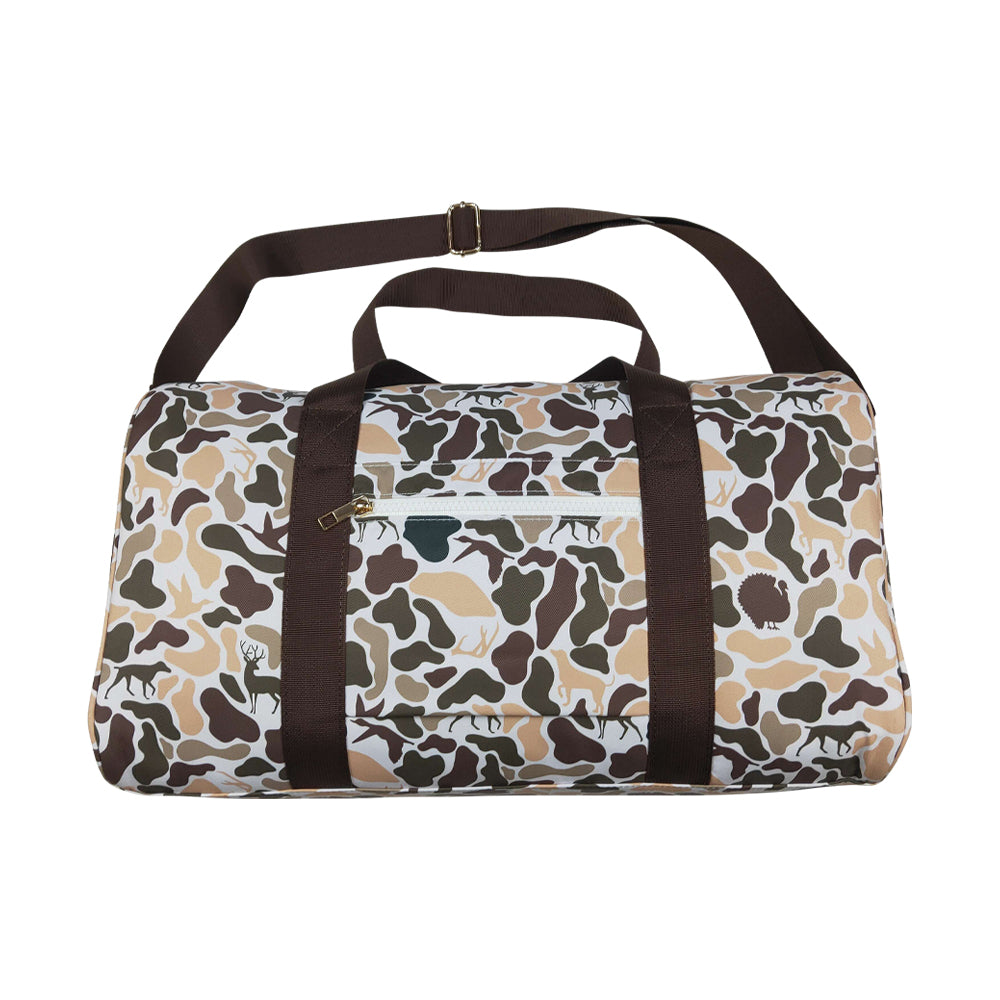 NO MOQ RTS BA0287 Kids Bag Wildlife Animal Camo Print Travel Duffle Bag 202610