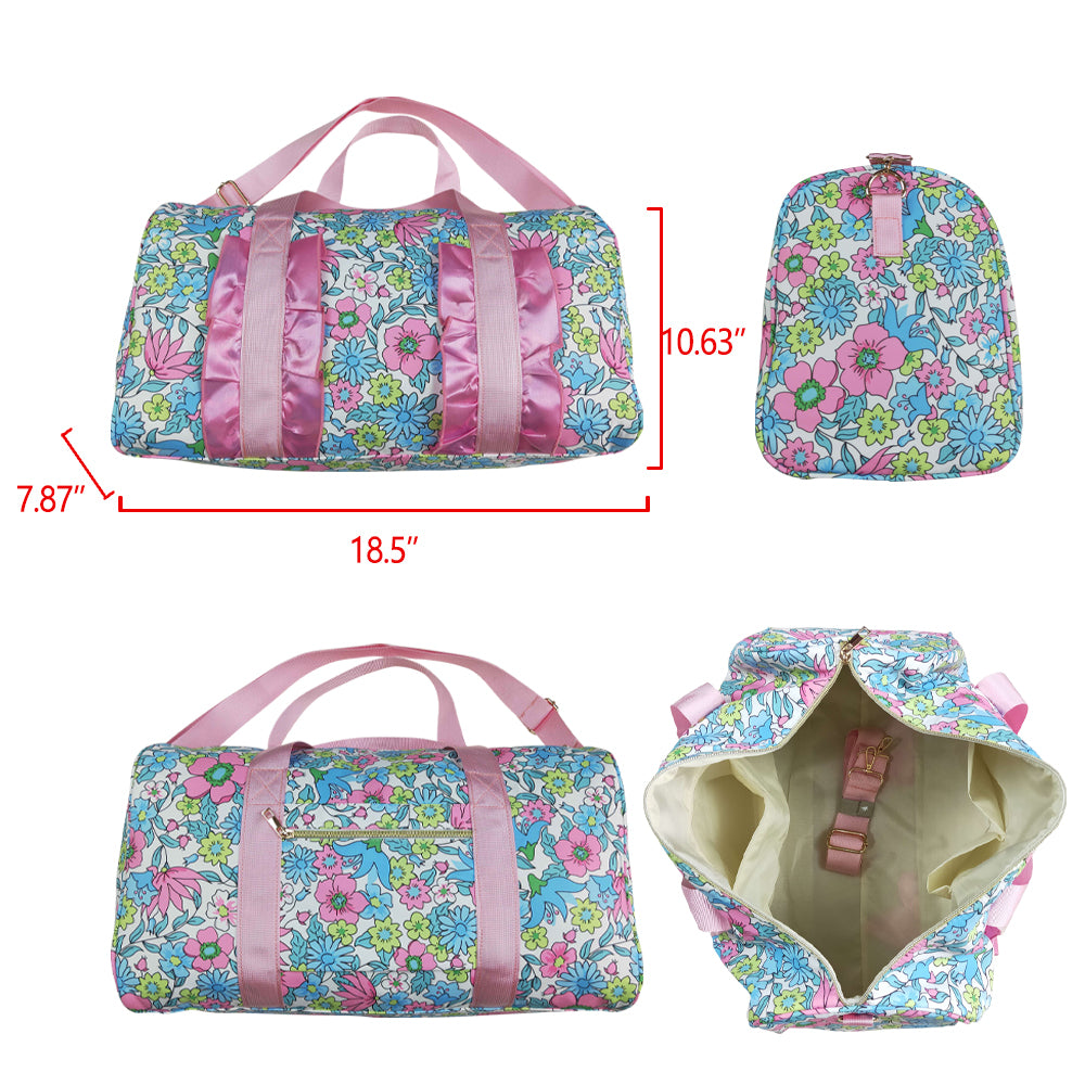 BA0291 flowers spring handbag hold-all bag 18.5*11.2*7.9 inches RTS Free shipping order $100+