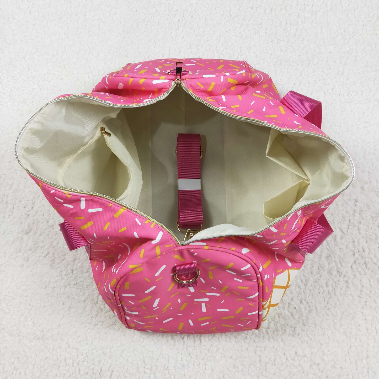 BA0298 ice cream handbag hold-all bag 18.5*11.2*7.9 inches 202505 RTS  Free shipping order $100+