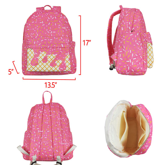BA0300 ice cream backpack bag 5*17*13.5  inches 202505 RTS Free shipping order $100+