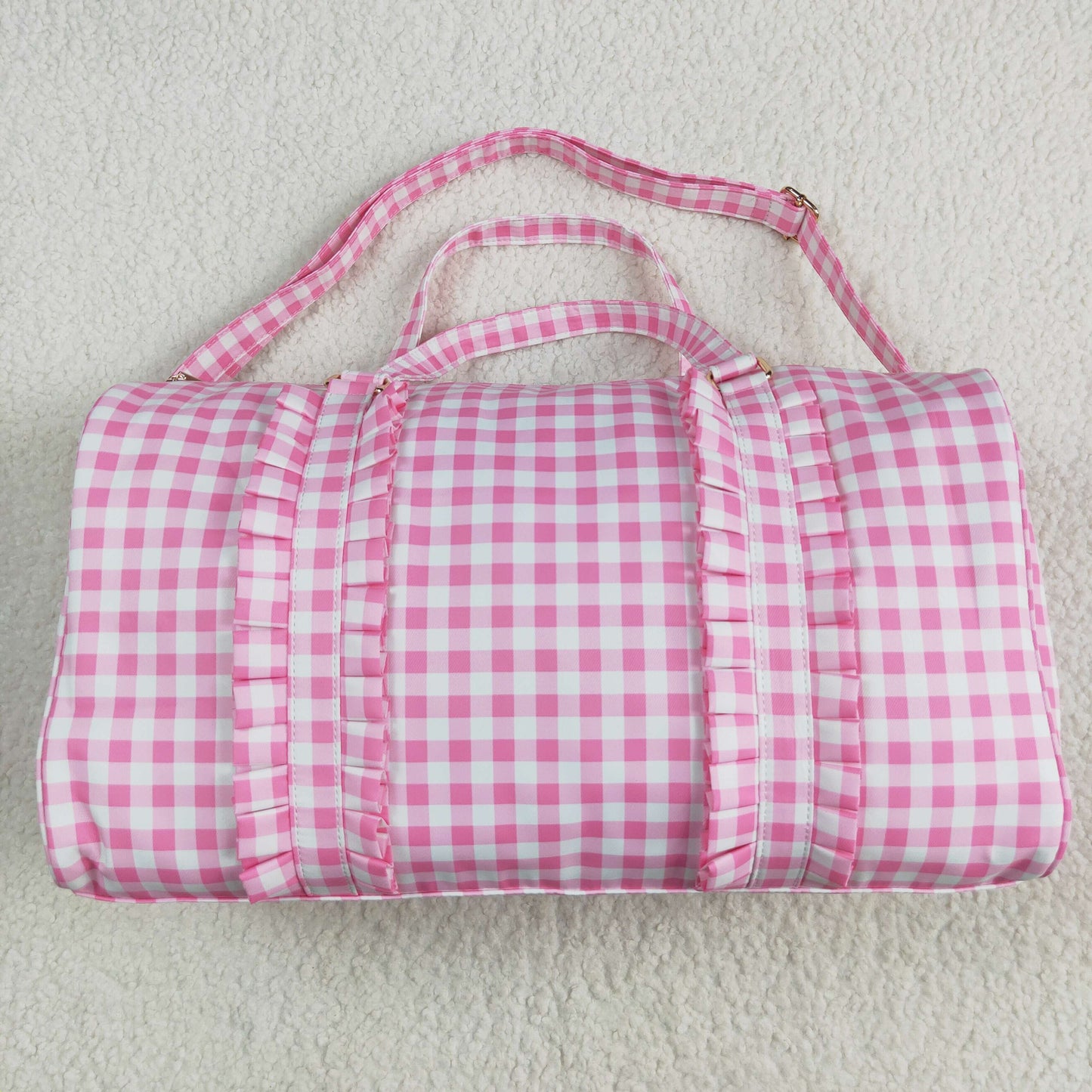 BA0302 Plaid spring handbag hold-all bag 18.5*11.2*7.9 inches RTS 202505