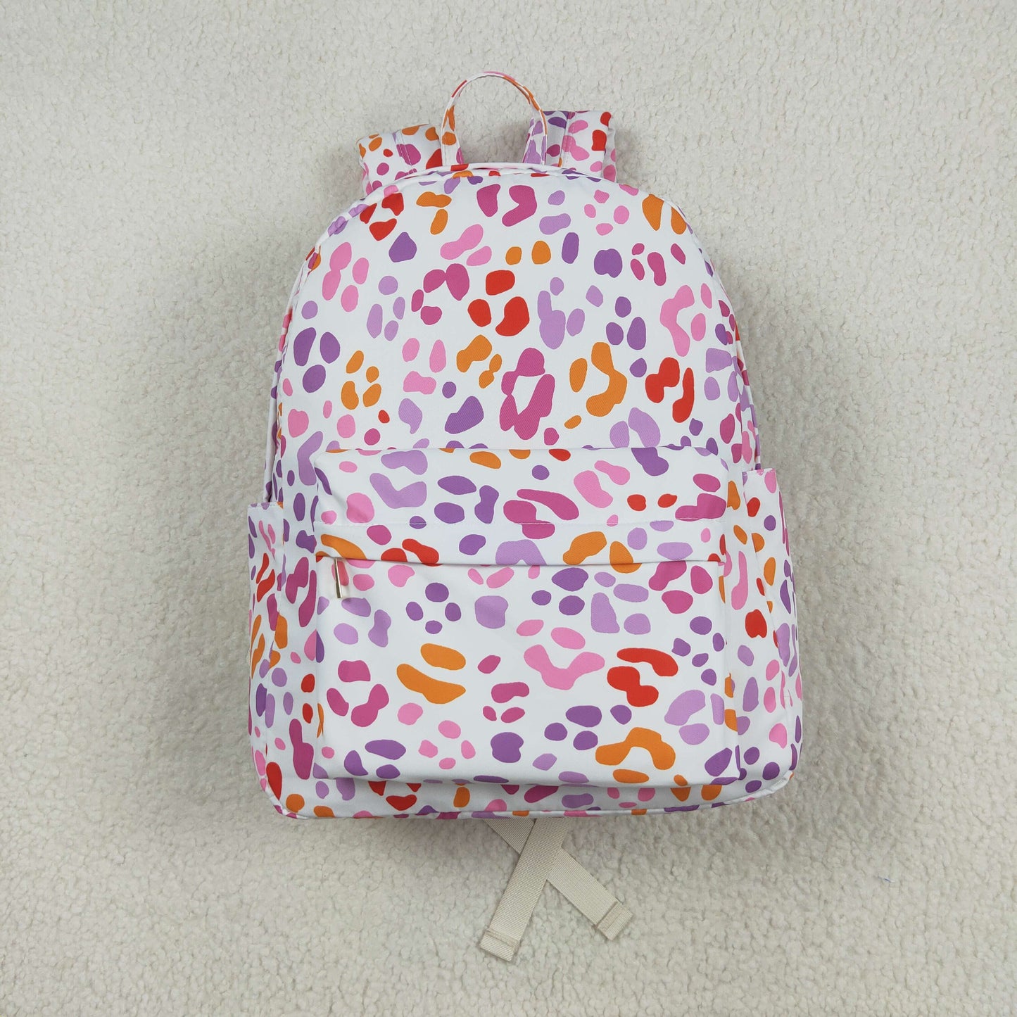 BA0307 pink leopard  backpack bag 5*17*13.5  inches 202507 RTS