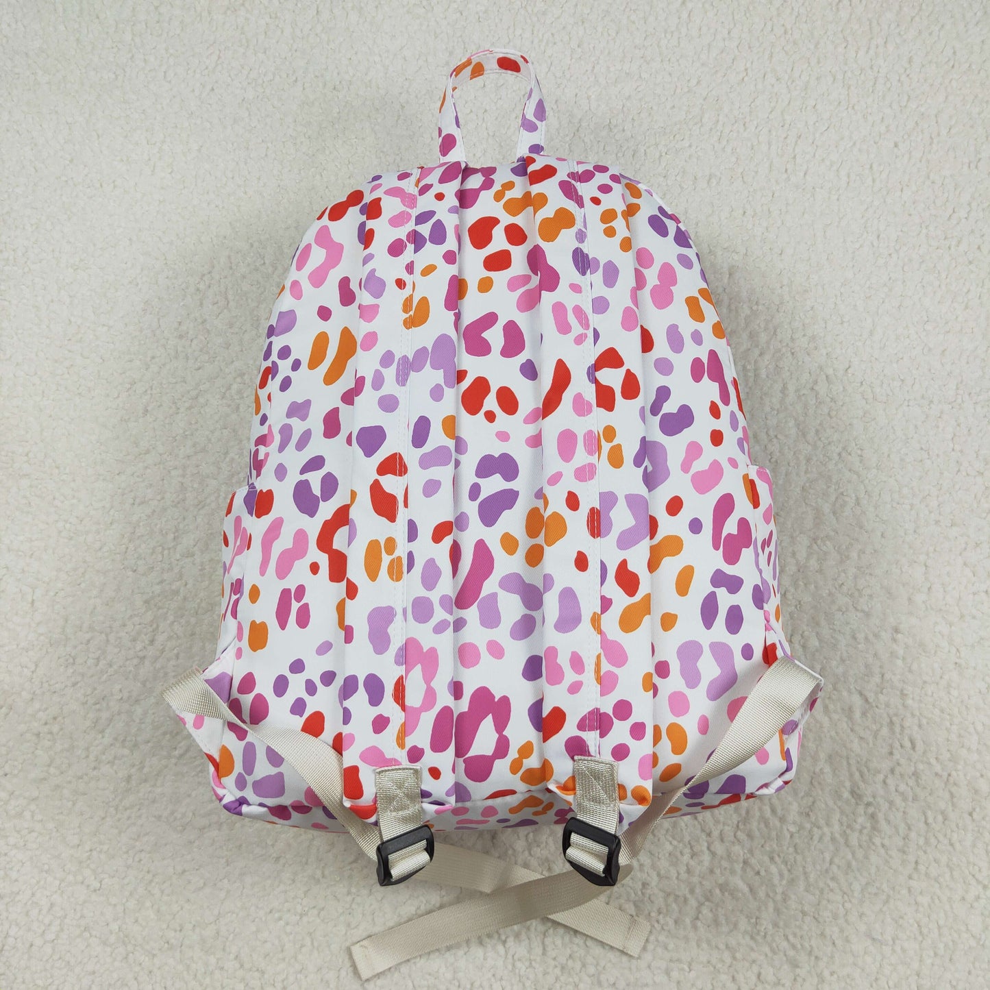 BA0307 pink leopard  backpack bag 5*17*13.5  inches 202507 RTS
