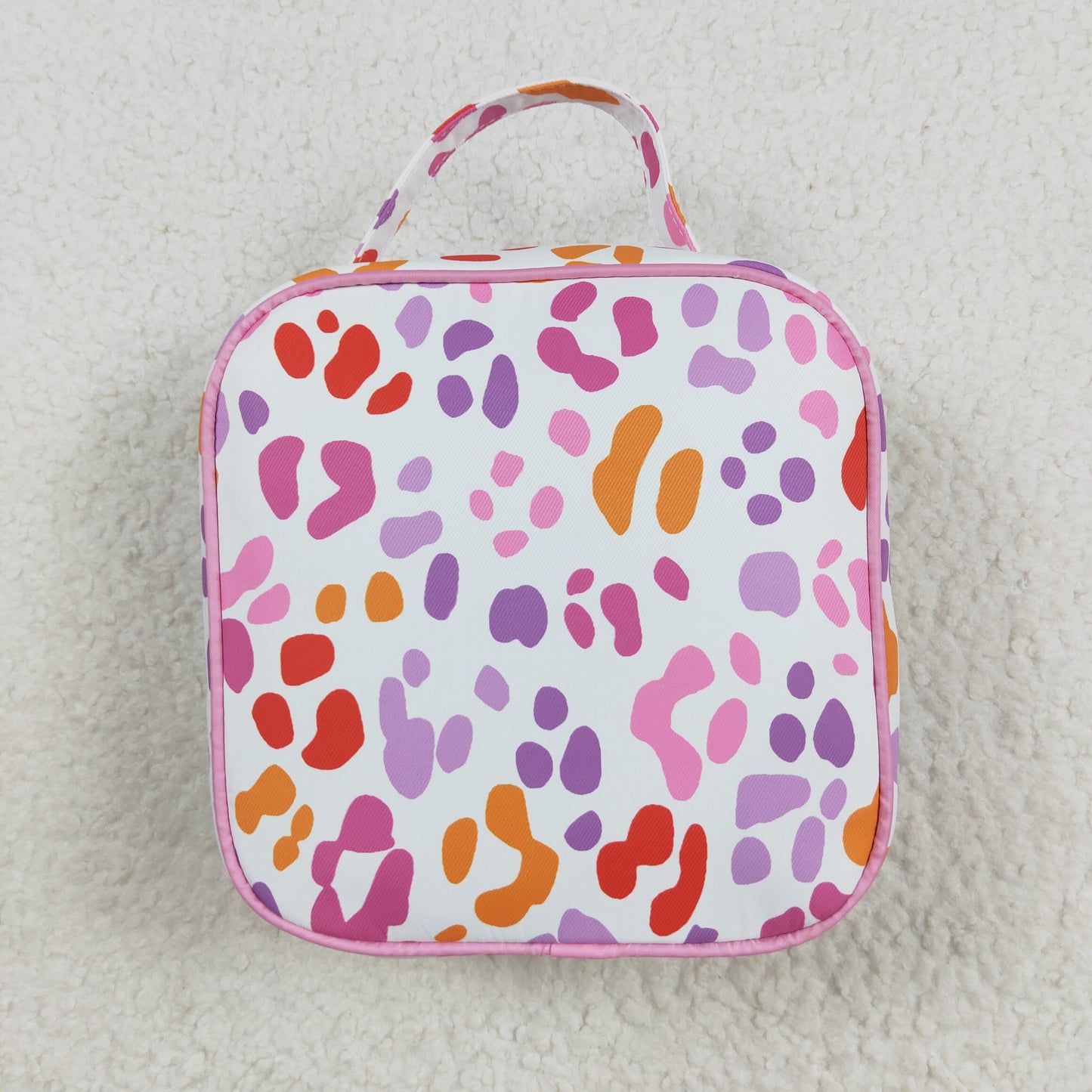 BA0309 LEOPARD  RTS sibling western  meal box Lunch box bag 3.5*8.5*8.5  inches