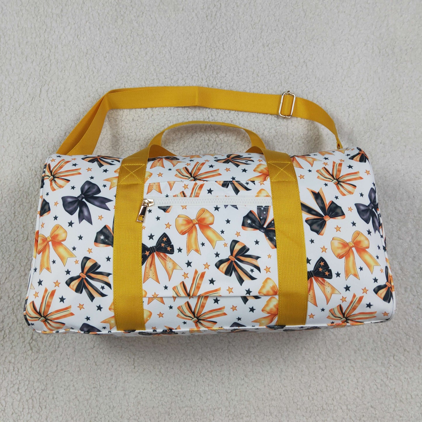 BA0314 bow yellow black handbag hold-all bag 18.5*11.2*7.9 inches 202608 RTS