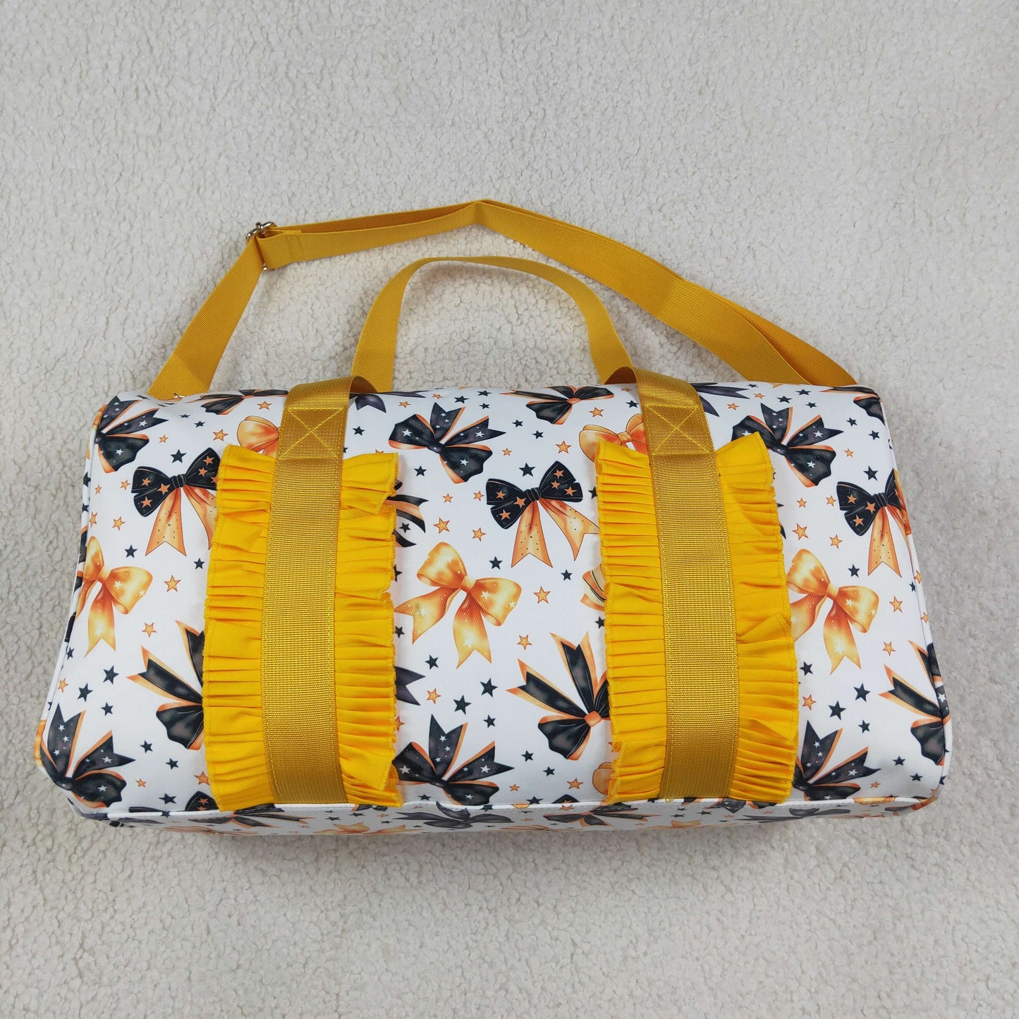 BA0314 bow yellow black handbag hold-all bag 18.5*11.2*7.9 inches 202608 RTS