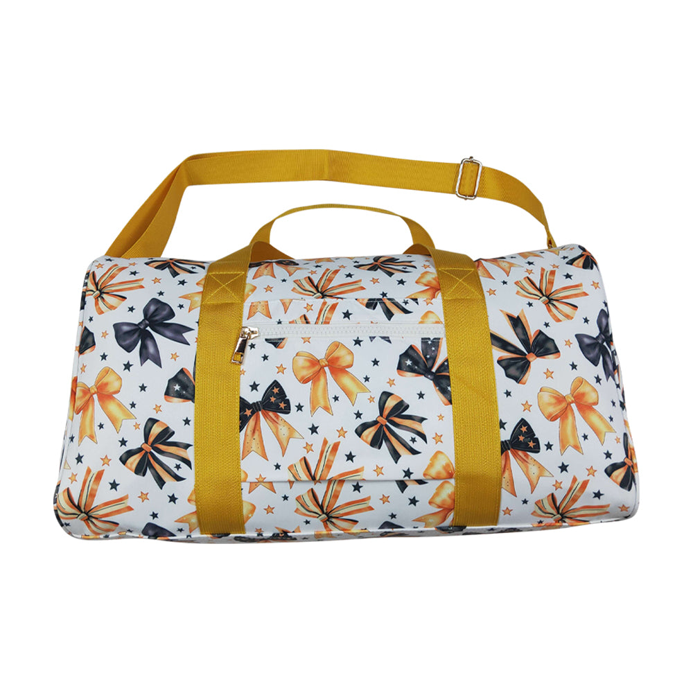 NO MOQ RTS BA0314 Kids Bag Halloween Bow Star Print Travel Duffle Bag 202610