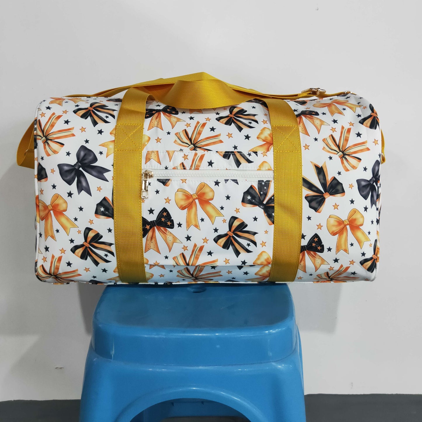 BA0314 bow yellow black handbag hold-all bag 18.5*11.2*7.9 inches 202608 RTS