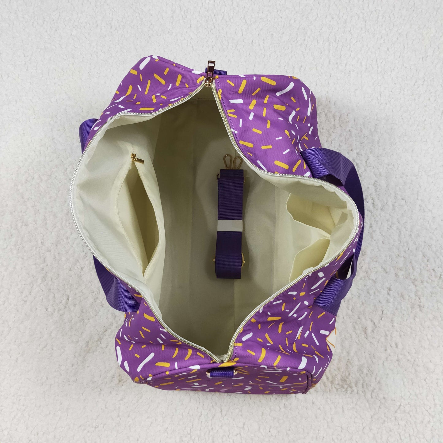 BA0321 PURPLE  RTS  ice cream handbag hold-all bag 18.5*11.2*7.9 inches 202506