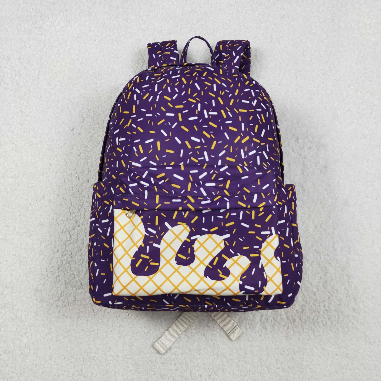 BA0327 ice cream purple backpack bag 5*17*13.5  inches 202511  RTS