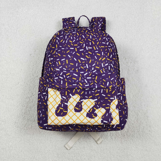 BA0327 ice cream purple backpack bag 5*17*13.5  inches 202511  RTS