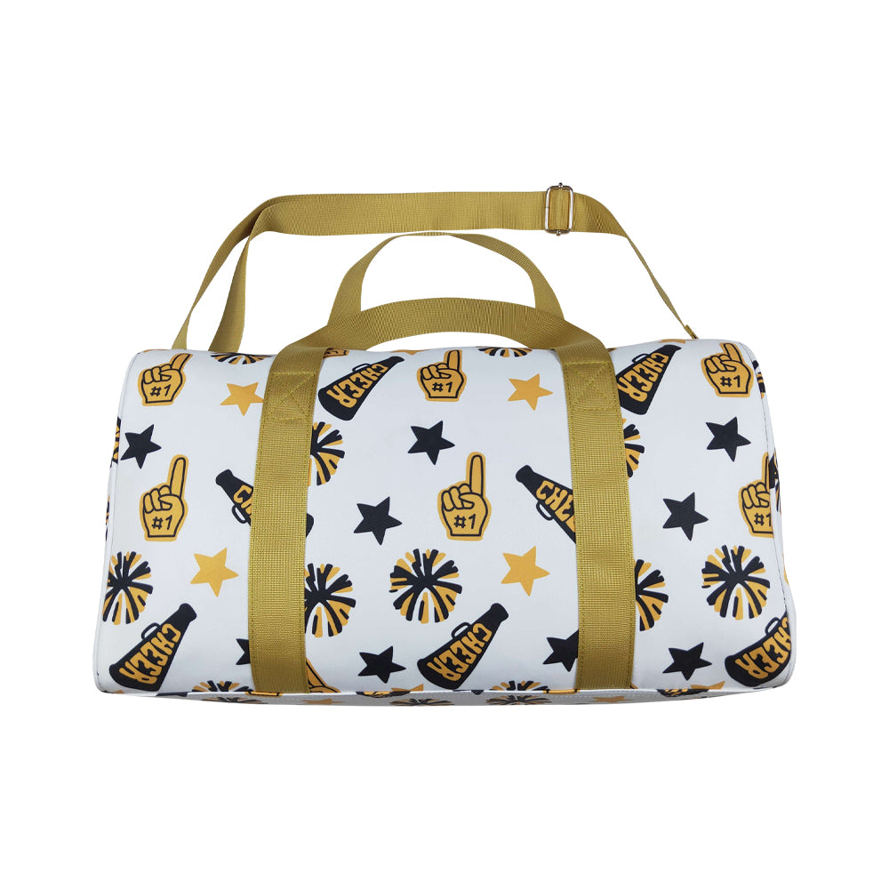 NO MOQ RTS BA0370 Kids Bag Cheerleader Pom Pom Star Print Travel Duffle Bag 202610