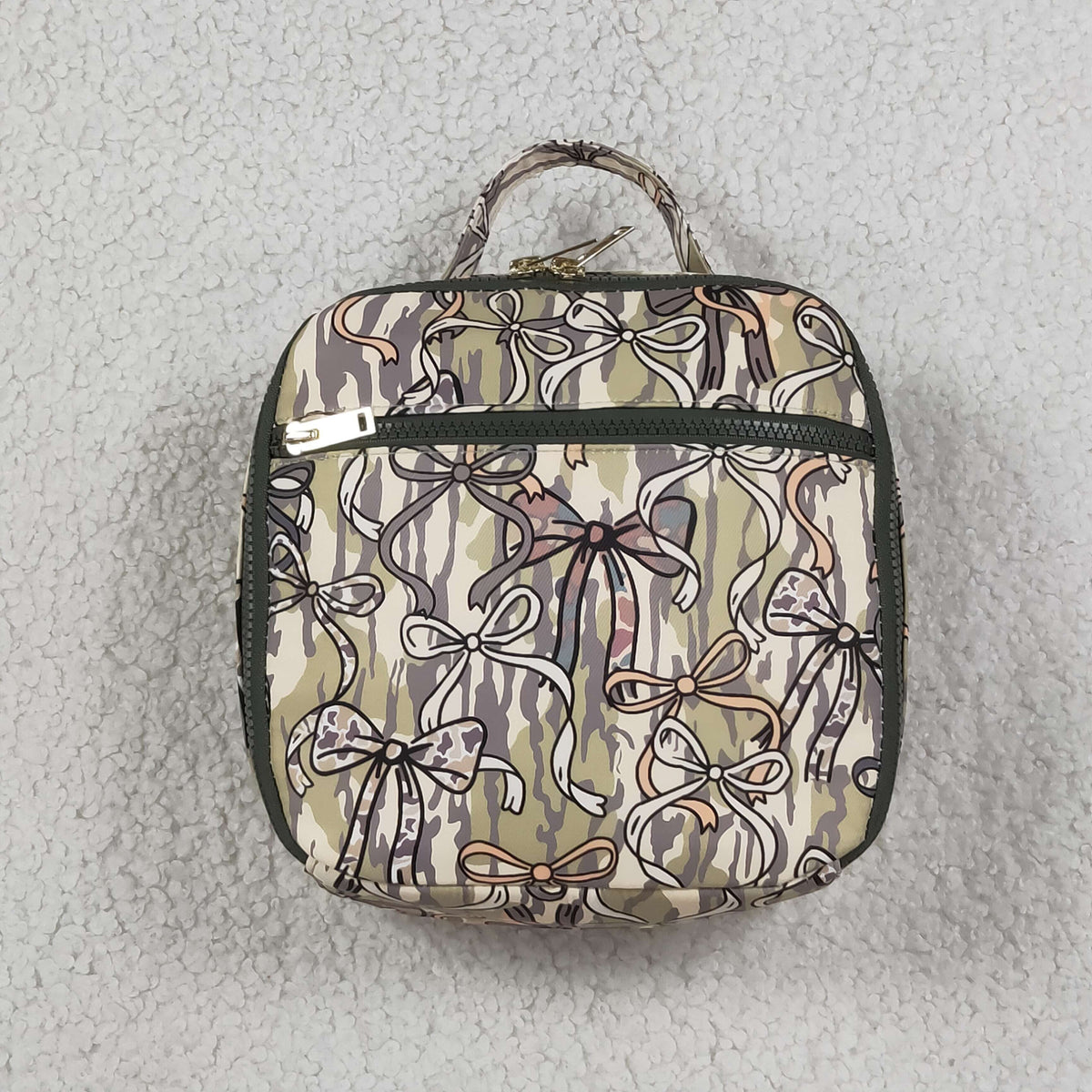 NO MOQ RTS BA0393 Kids Bag Camo Bow Print Mini Backpack Toddler Girls Boys Travel School Bag 202609