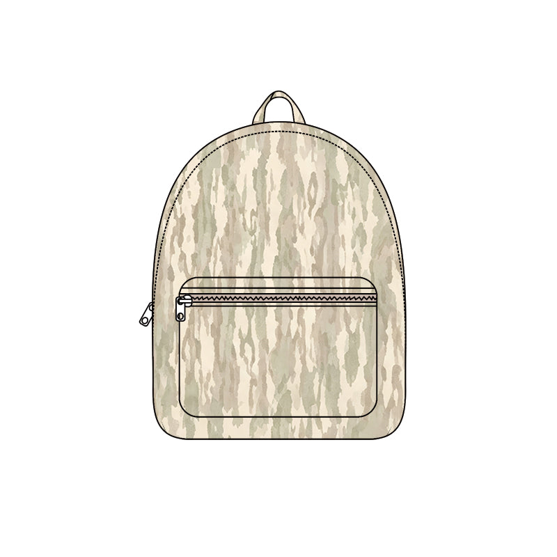 Preorder (moq 5) BA0460 Baby Boy Clothes Camo Print Kids Backpack