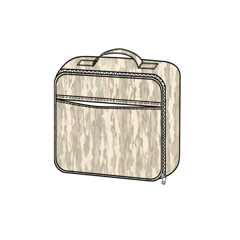 Preorder (moq 5) BA0461 Baby Boy Clothes Camo Print Kids Carry Luggage Bag