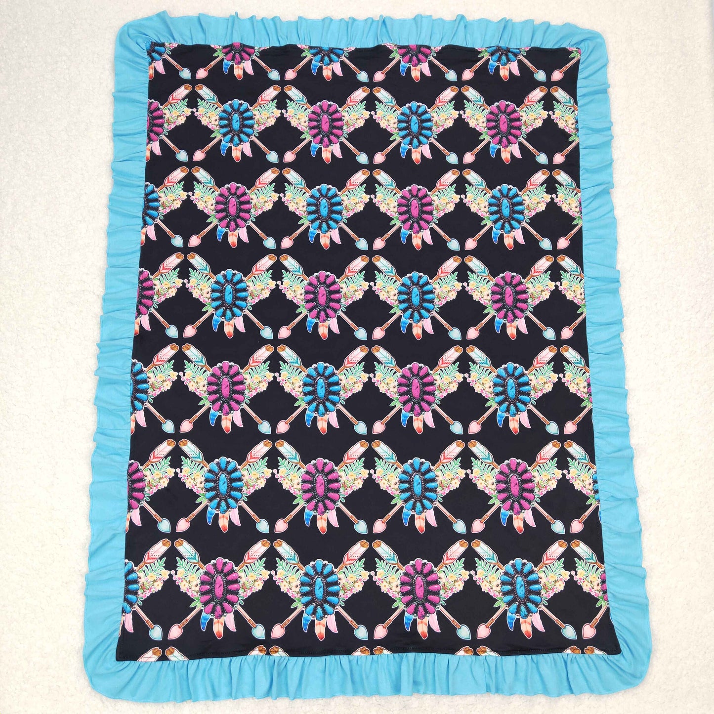 BL0052 western jewel gem baby blankets 202312