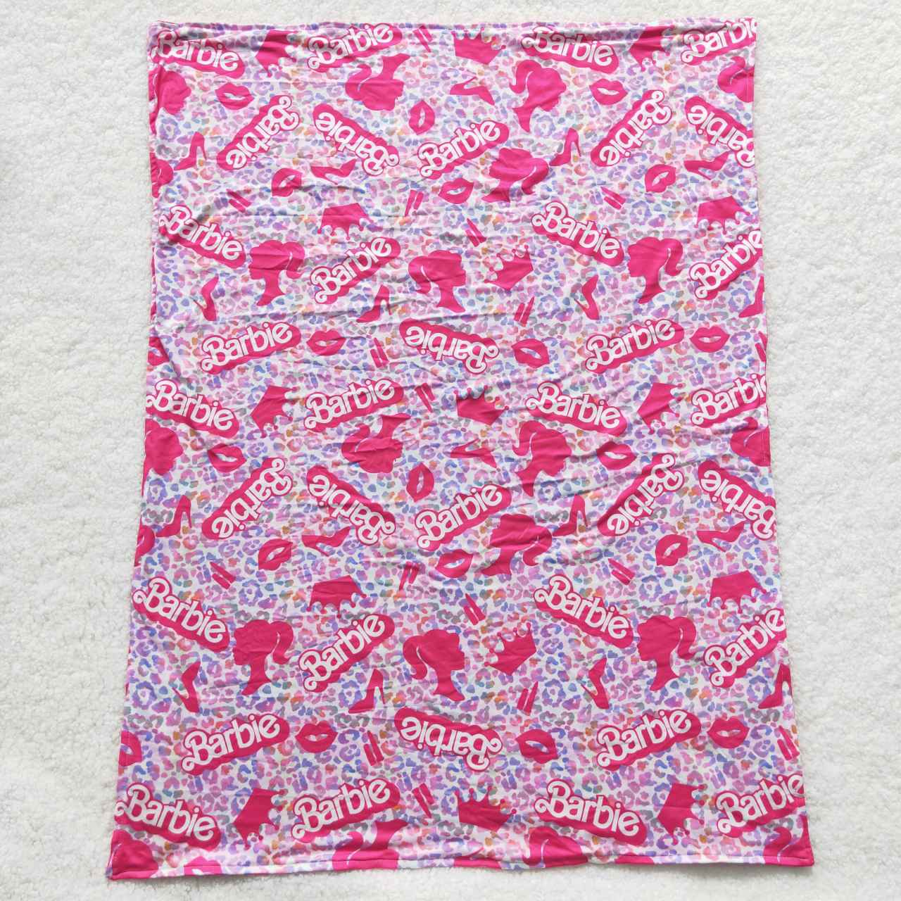 BL0053 western designs cartoon barbie baby blanket 20230722 RTS