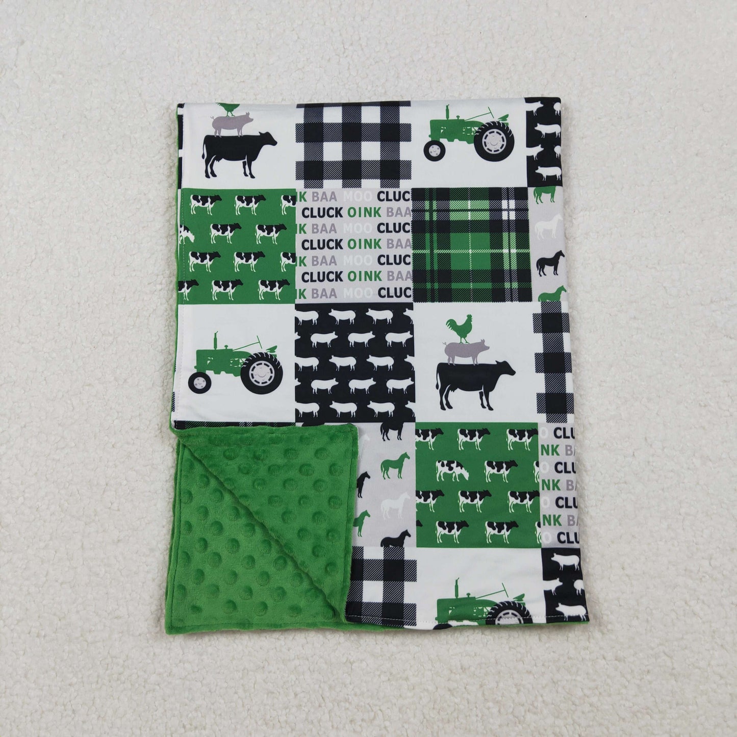 BL0056 Moo cluck girl blanket  202510 RTS