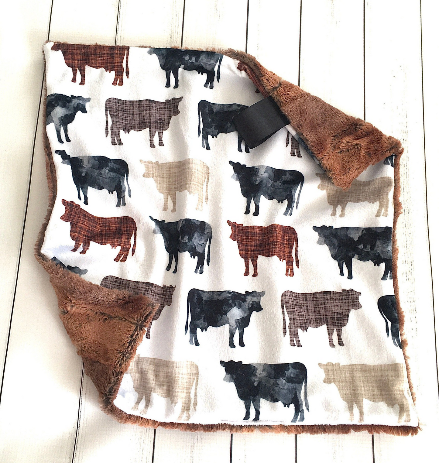 BL0059 preorder western cow brown  blanket preorder  20230707