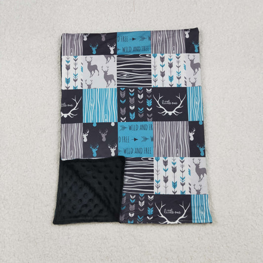 BL0074 RTS  little one deer western blanket 202509 RTS
