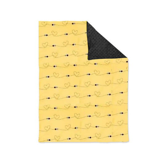 BL0135 yellow heart blanket preorder  202405
