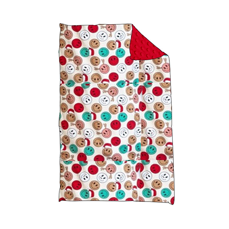 BL0138 Christmas smile blanket preorder  202405