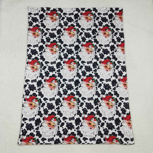 BL0158 Christmas Santa cow  western blanket 202509 RTS