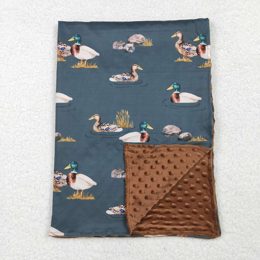 BL0186  hunting duck green blanket  2024012 RTS