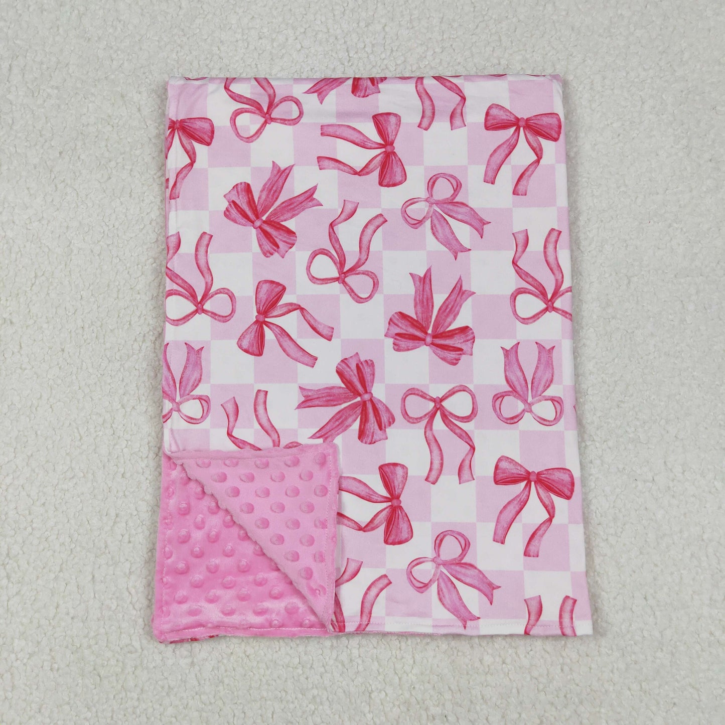 BL0206 bow pink blanket 202506 RTS