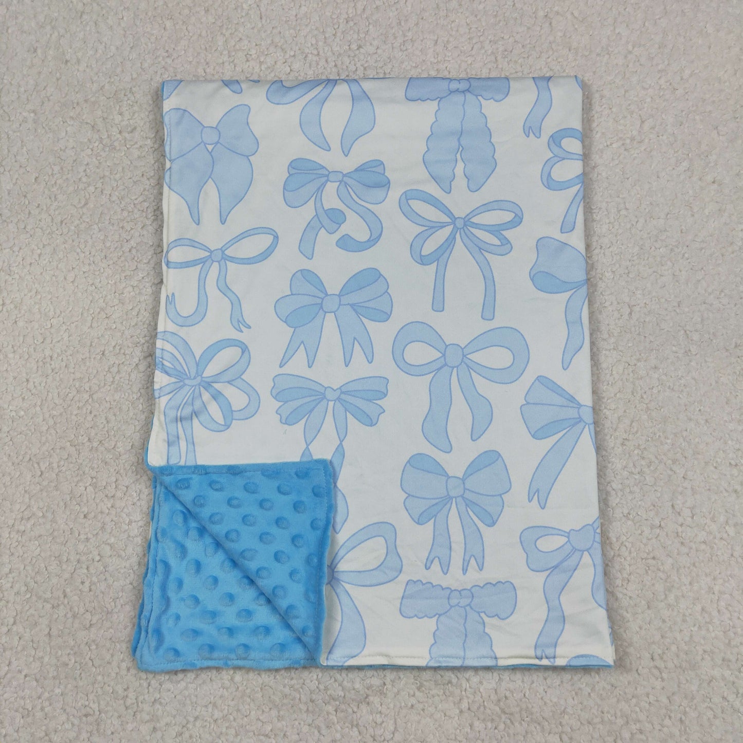 BL0224  bow blue blanket 202605 RTS