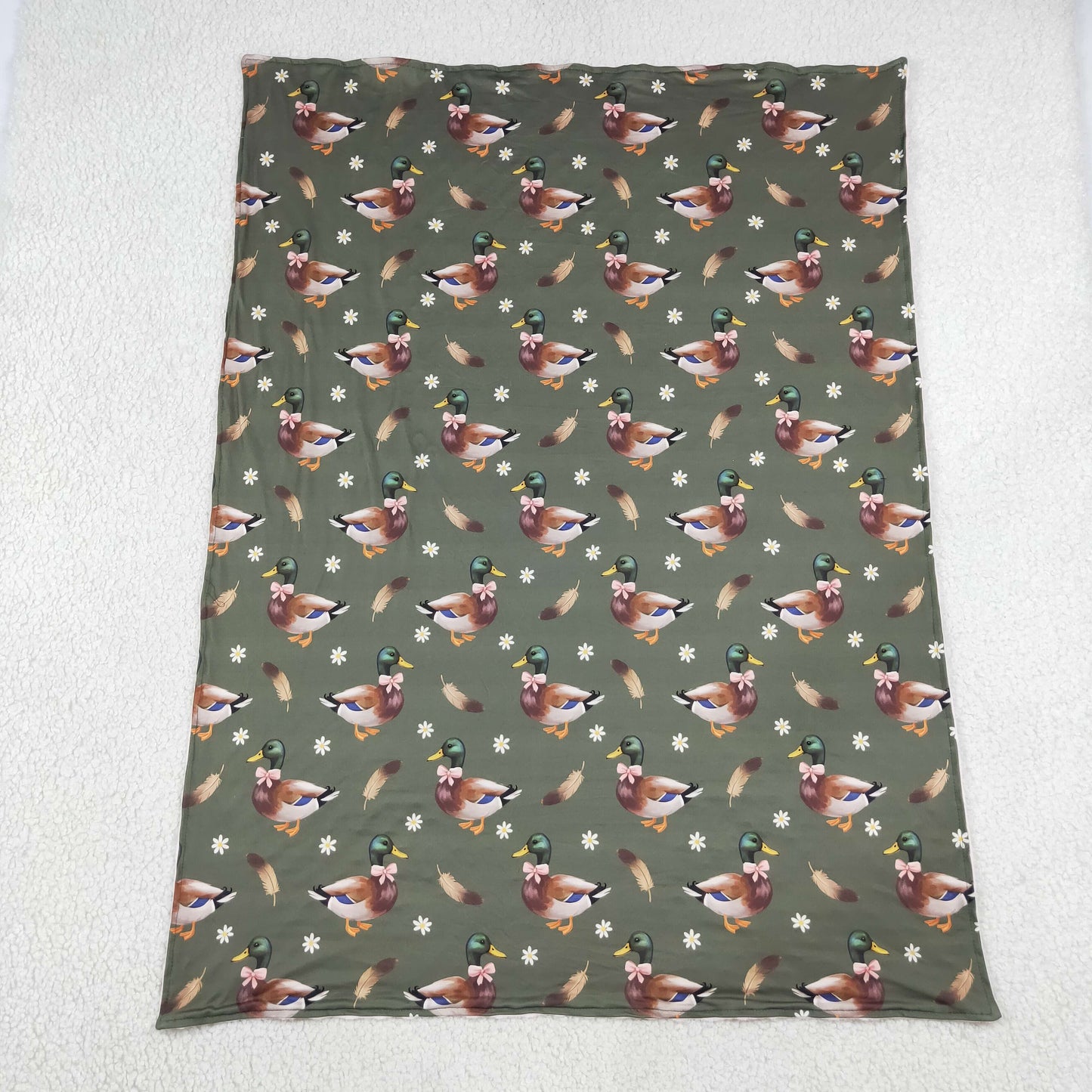 RTS NO MOQ BL0283 western duck GREEN blanket   202609