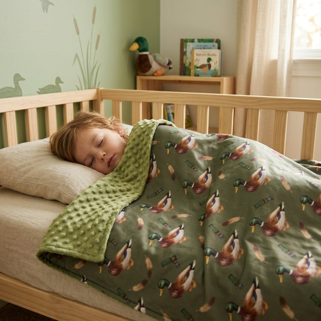 RTS NO MOQ BL0287 western duck GREEN blanket 202609