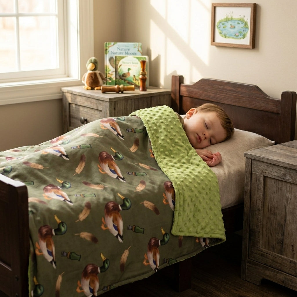 RTS NO MOQ BL0287 western duck GREEN blanket 202609
