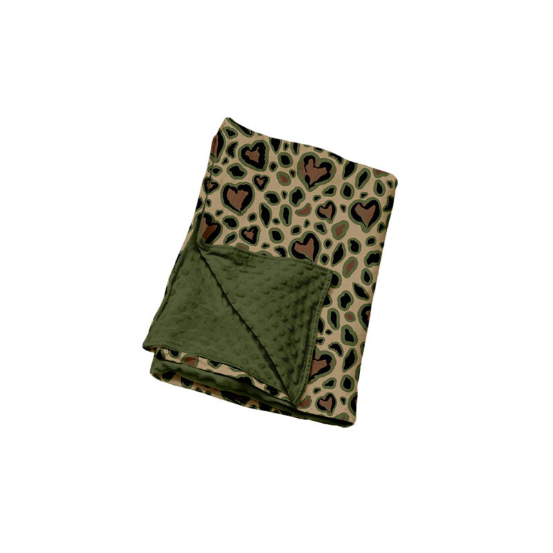 Pre-order BL0305 Camo leopard Green blanket 29*42INCHES