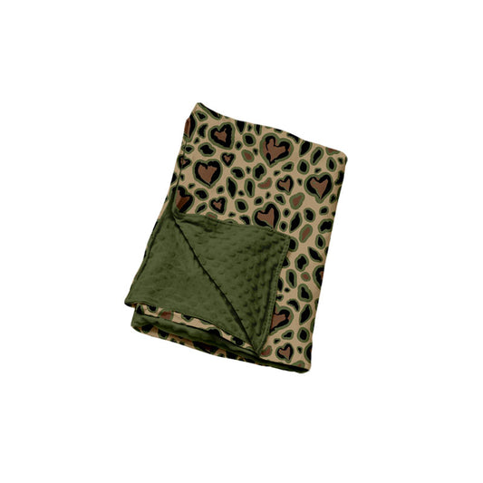Pre-order BL0305 Camo leopard Green blanket 29*42INCHES