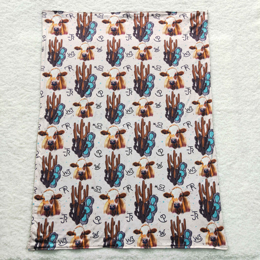 BLP0050 RTS western cactus Baby blanket 20230522