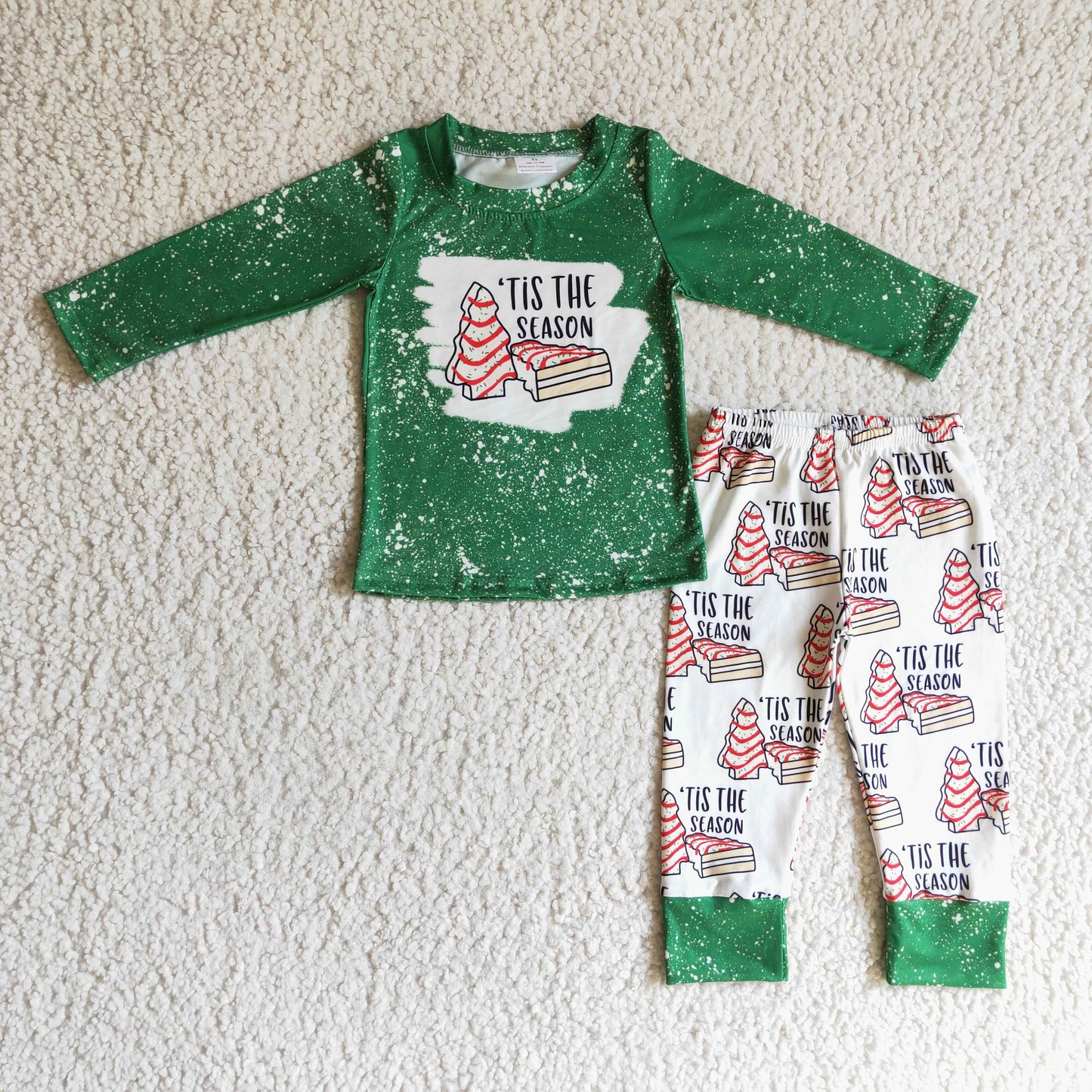 promotion price Rts BLP0094 long sleeve fall cake season BOY green outfit