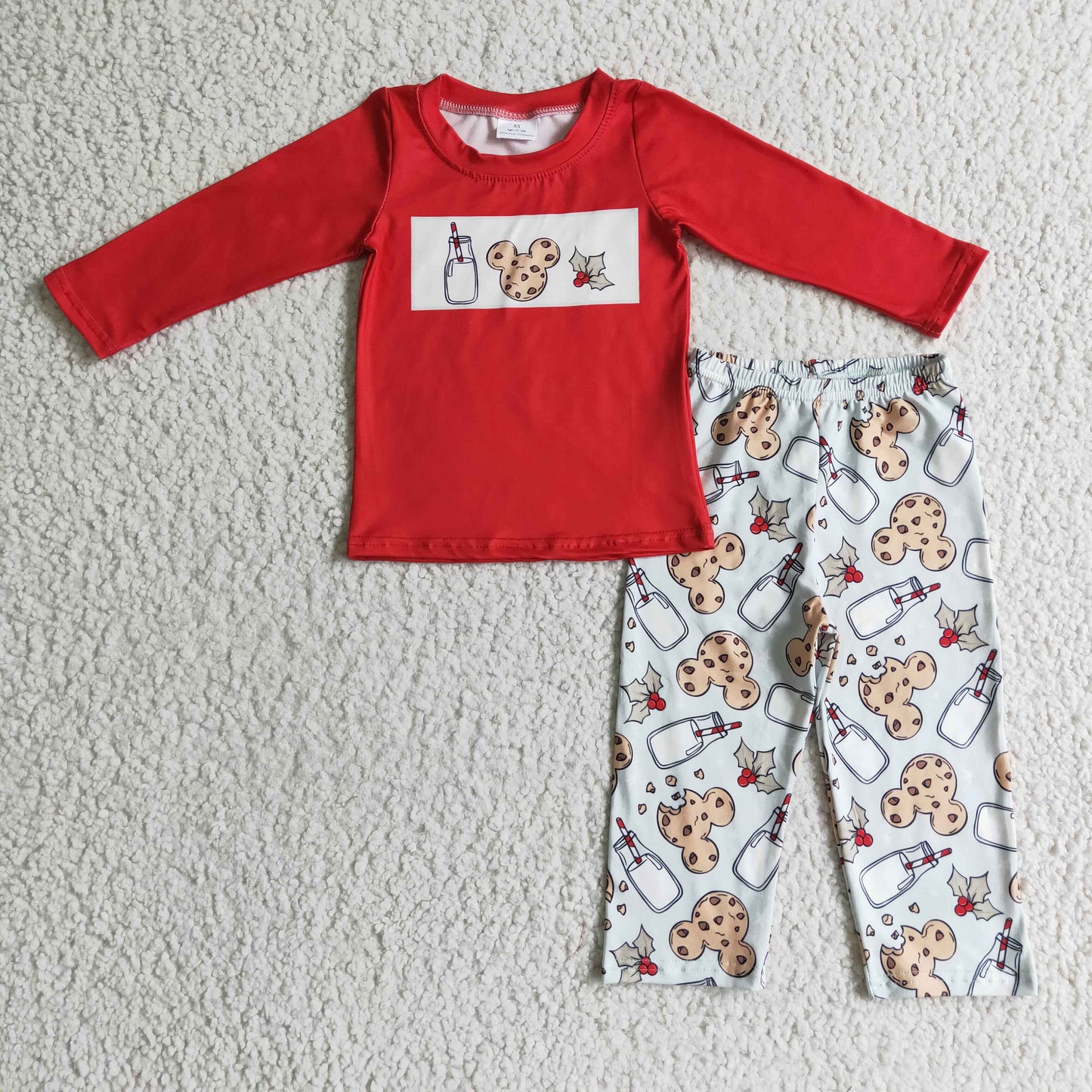 promotion BLP0123 Christmas cookies long sleeve boy pajamas girl outfit RTS 20230608 RTS