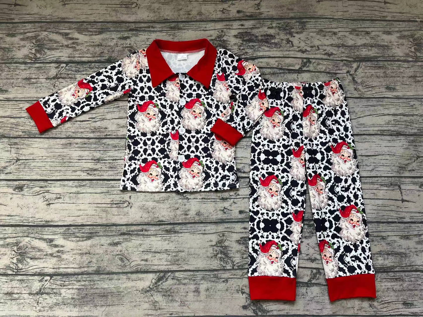 BLP0185 preorder christmas long sleeve kids boy pajamas outfit 20231018