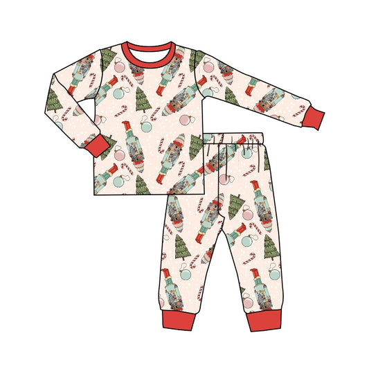 BLP0189 preorder Christmas cartoon long sleeve kids boy pajamas outfit 20230523