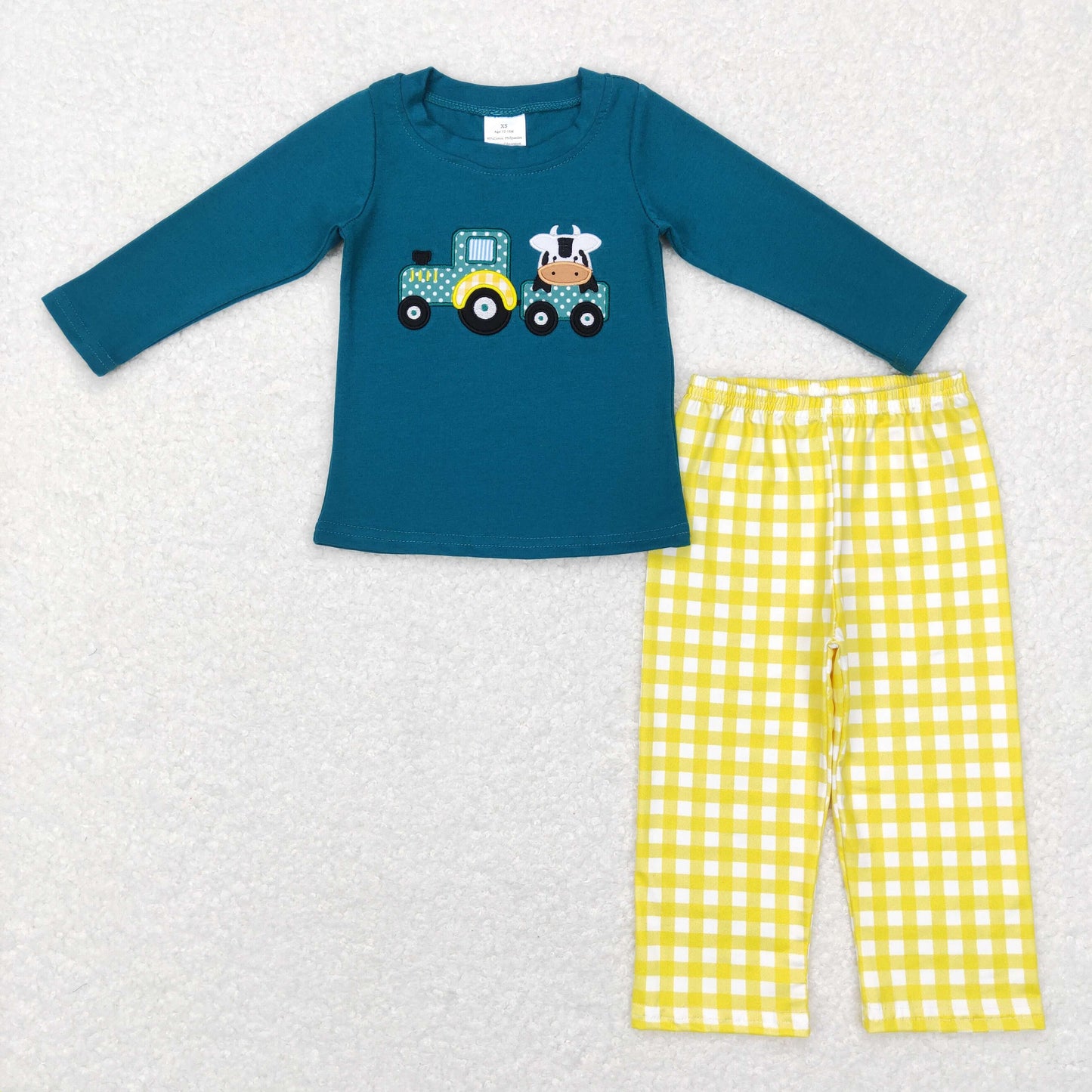 BLP0196 cow long sleeve boy children outfit  RTS 20231121