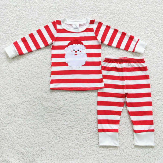 BLP0204 christmas santa long sleeve children boy girl outfit pajamas RTS 20230805