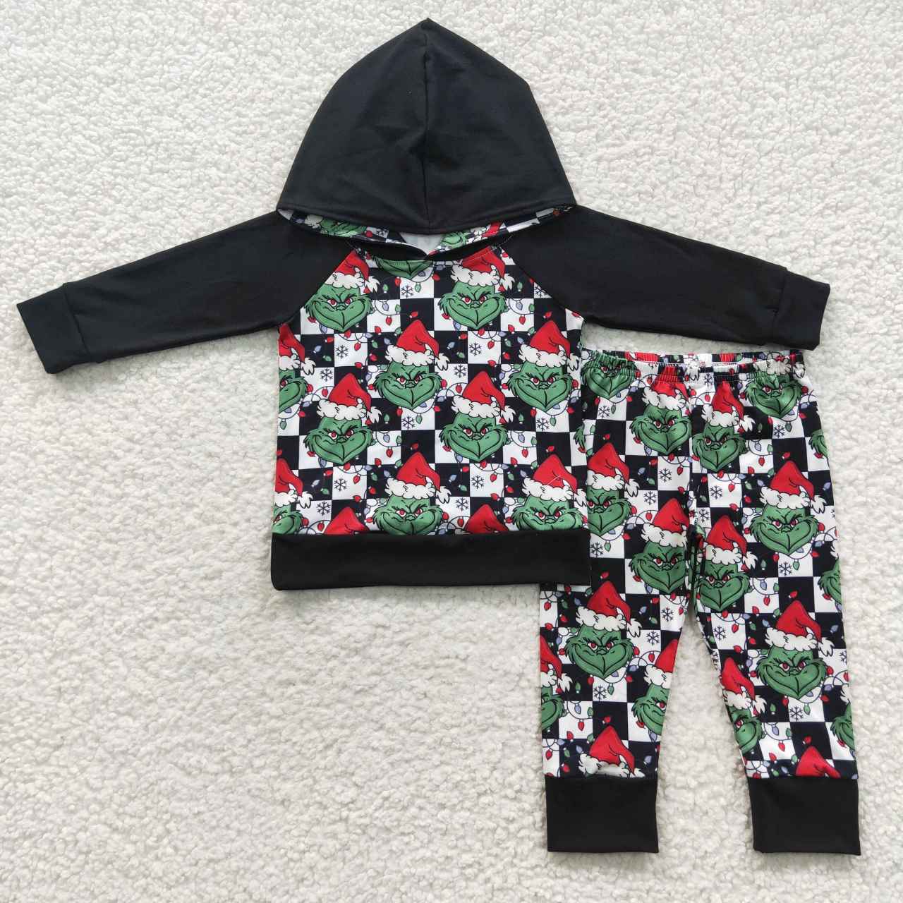 BLP0223 hoodie Christmas cartoon western long sleeve children boys girl outfit 20230705