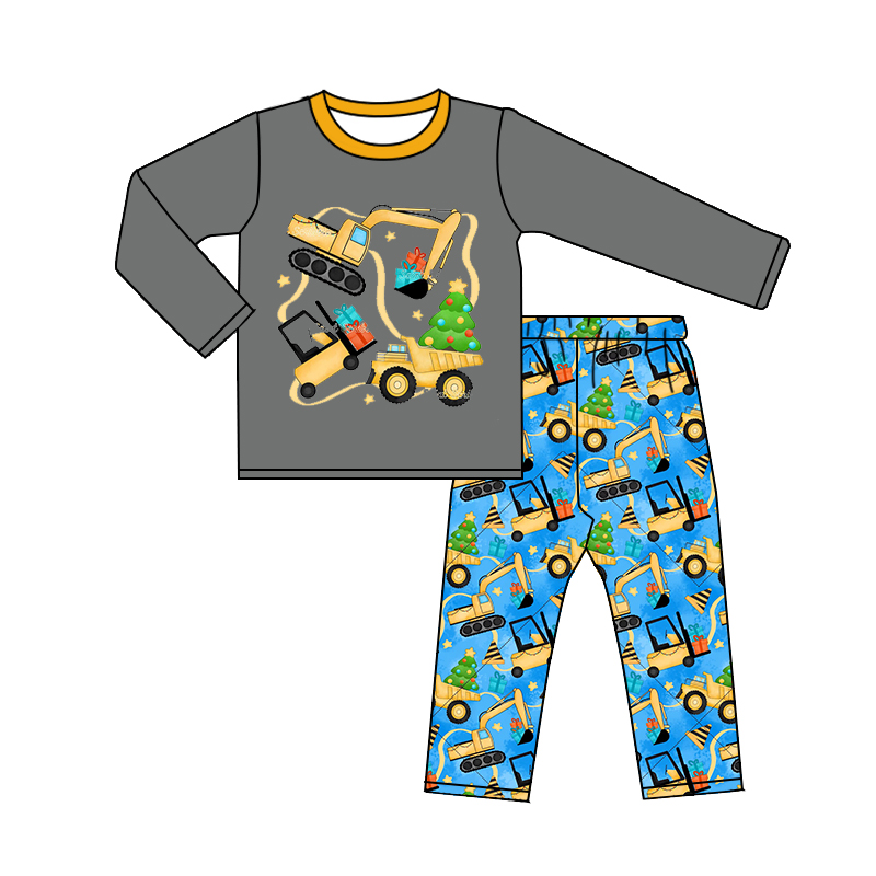 BLP0234 long sleeve cartoon  children boy pajamas outfit preorder 20230701